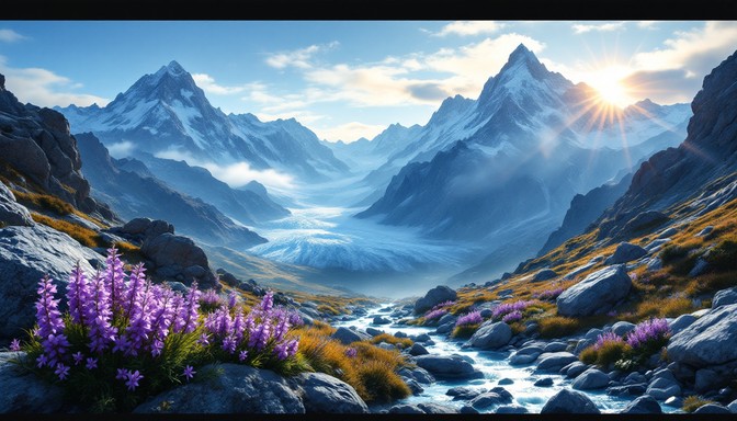 Free Alpine Golden Morning Image - Mountains, Alpine, Landscape ...