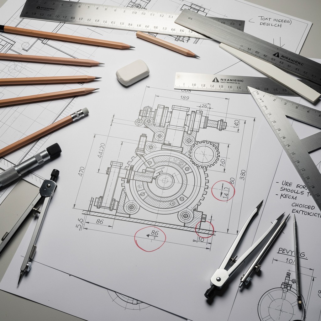 Free Engineering Design Workspace Image - Drafting, Engineering ...