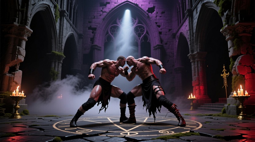 Free Gothic Wrestling Combat Image - Wrestling, Gothic, Cathedral ...
