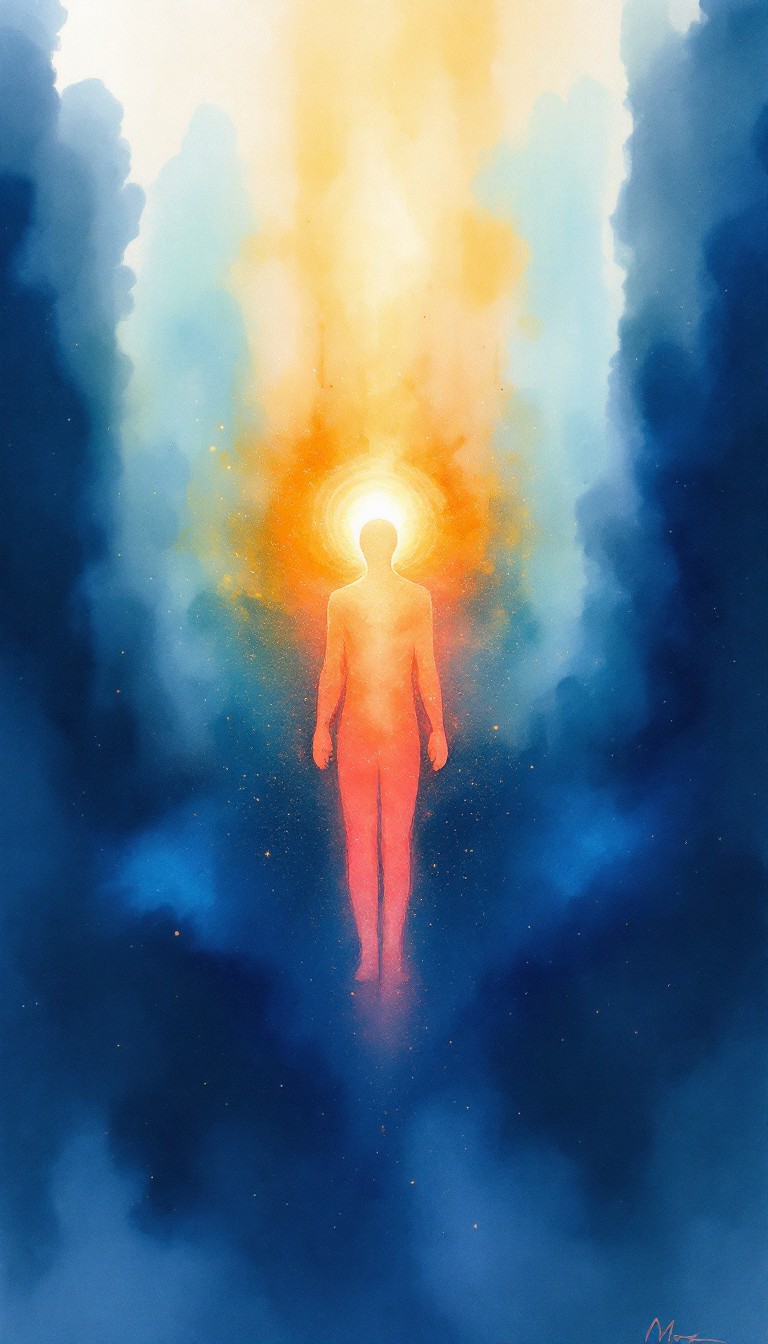 Free Inner Light Revealed Image - Watercolor, Spiritual, Silhouette ...