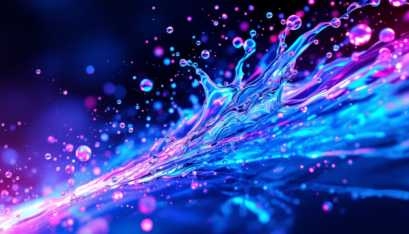 Free Neon Liquid Dance Image - Neon, Liquid, Splash | Download at StockCake