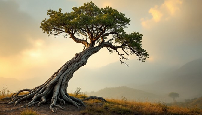 Free Ancient Tree Persists Image - Tree, Sunrise, Nature | Download at ...