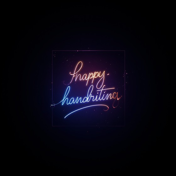 Neon Hand Writing Free Neon Handwriting Art Image - Handwriting, Neon, Calligraphy ...