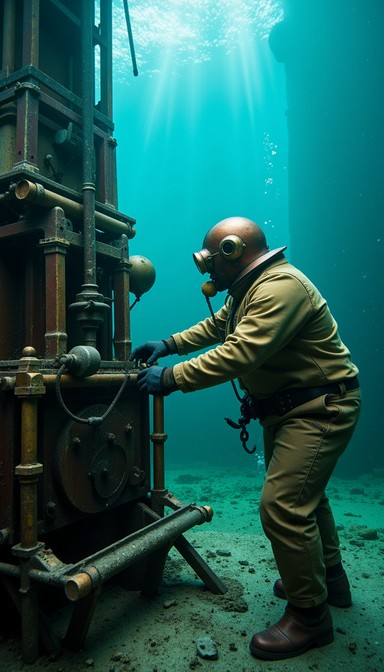 Free Deep Sea Explorer Image - Diver, Underwater, Vintage | Download at ...