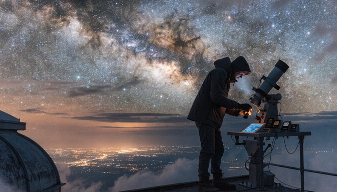 Free Watching Universe Unfold Image - Astronomer, Telescope ...