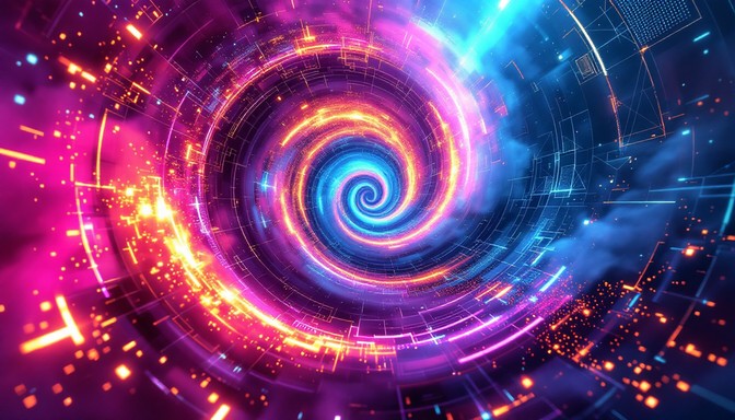 Free Cyberpunk Color Vortex Image - Cyberpunk, Digital, Abstract ...