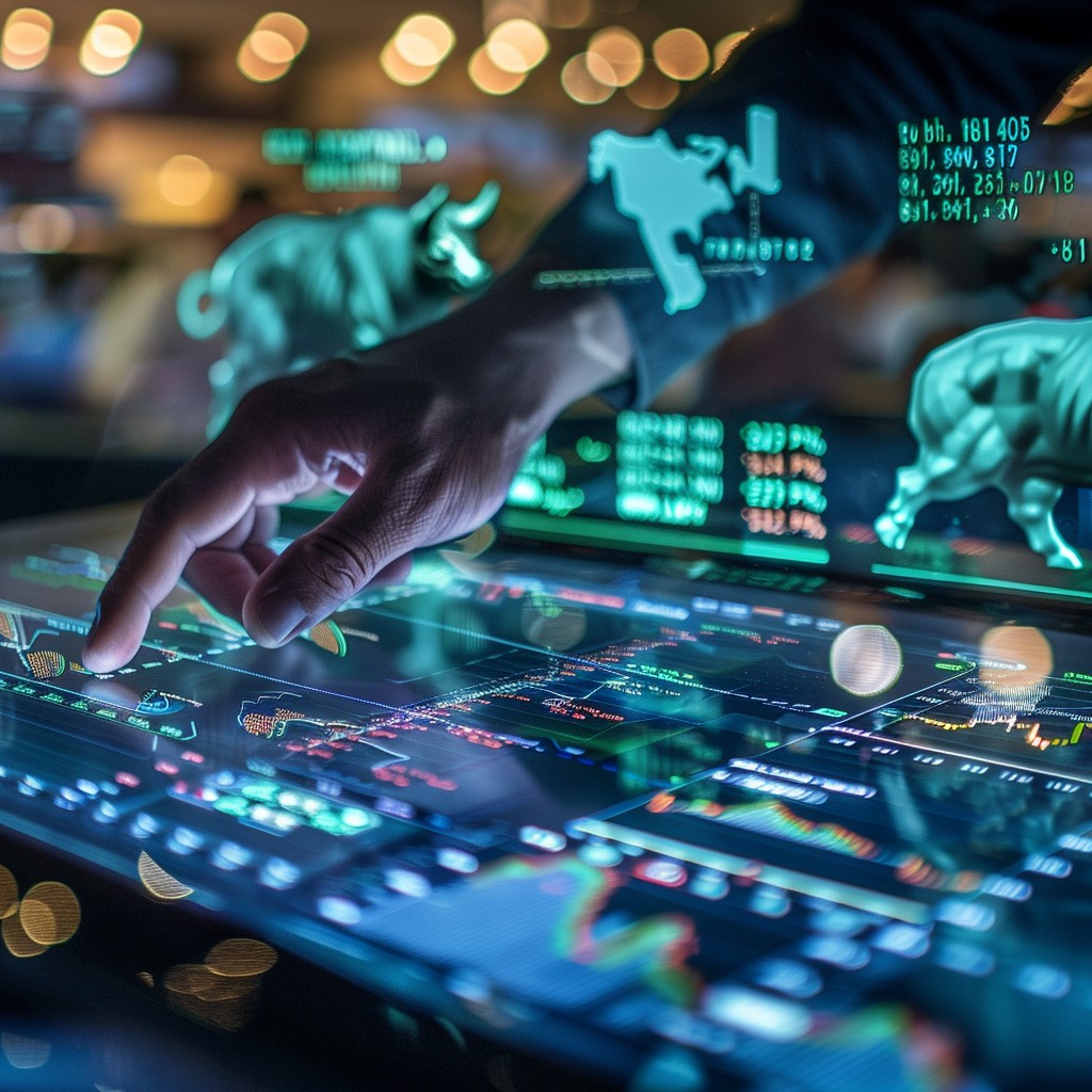 Free Futuristic Trading Interface Image - Technology, Finance, Trading ...