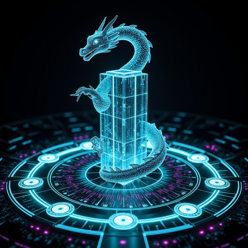 Free Digital Dragon Guardian Image - Dragon, Cybersecurity, Hologram ...