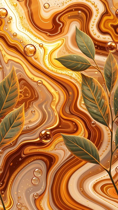 Natural Fluid Pattern Free Liquid Golden Flow Image - Abstract, Liquid, Flow | Download at ...