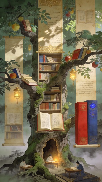 Free Wisdom Tree Library Image - Tree, Knowledge, Wisdom | Download at ...