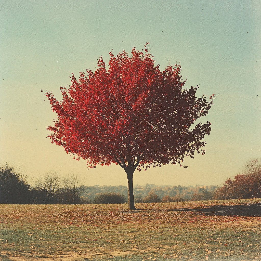 Free Autumn tree solitude Image - Autumn, Tree, Red | Download at StockCake