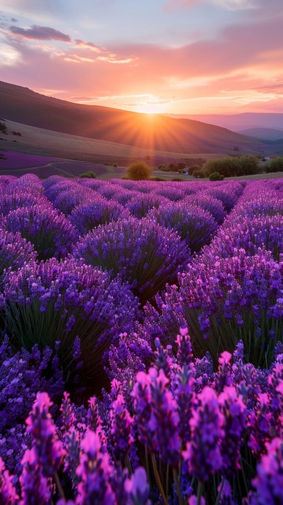 Free Lavender Sunset View Image - Sunset, Lavender, Sea | Download at ...