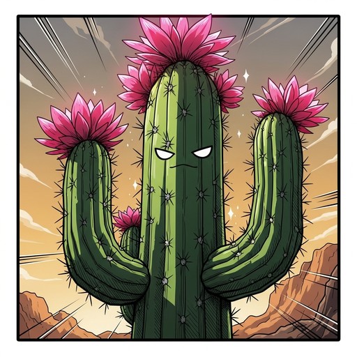 Free Vibrant Cactus Character Image | Download at StockCake