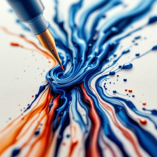 Free Cosmic Ink Strokes Image - Calligraphy, Ink, Indigo | Download at ...
