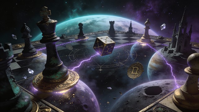 Free Cosmic Chess Game Image - Cosmic, Space, Chess | Download at StockCake