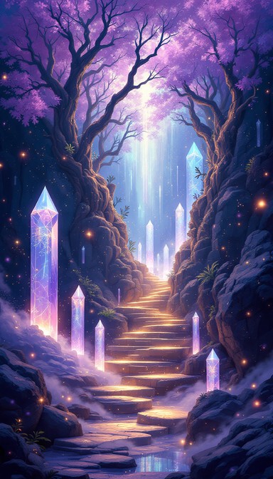Free Crystal Forest Path Image - Crystal, Magical, Forest | Download at ...