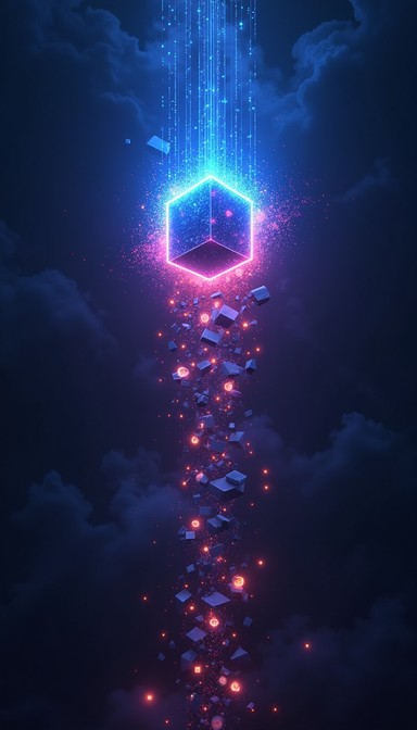 Free Digital Cube Cascade Image - Cube, Pixel, Digital | Download at ...