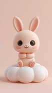Free Adorable Claymation Bunny Image - Bunny, Rabbit, Kawaii | Download ...