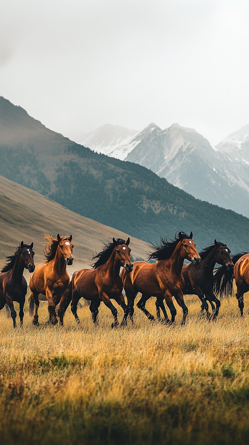 Free Horses Galloping Freely Image - Horses, Galloping, Field ...