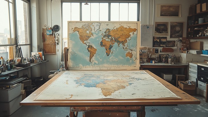 Free Artistic Map Sketching Image - Art, Sketch, Map | Download at ...