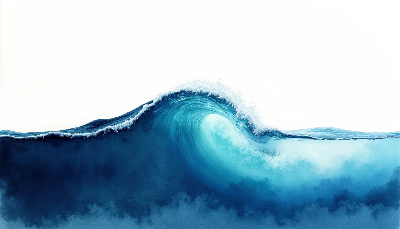 Free Blue Wave Anatomy Image - Wave, Watercolor, Ocean | Download at ...