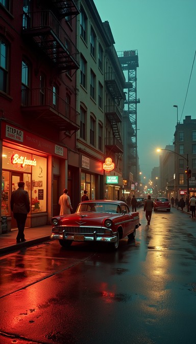 Free Rainy Vintage Street Image - Vintage, Urban, Noir | Download at ...