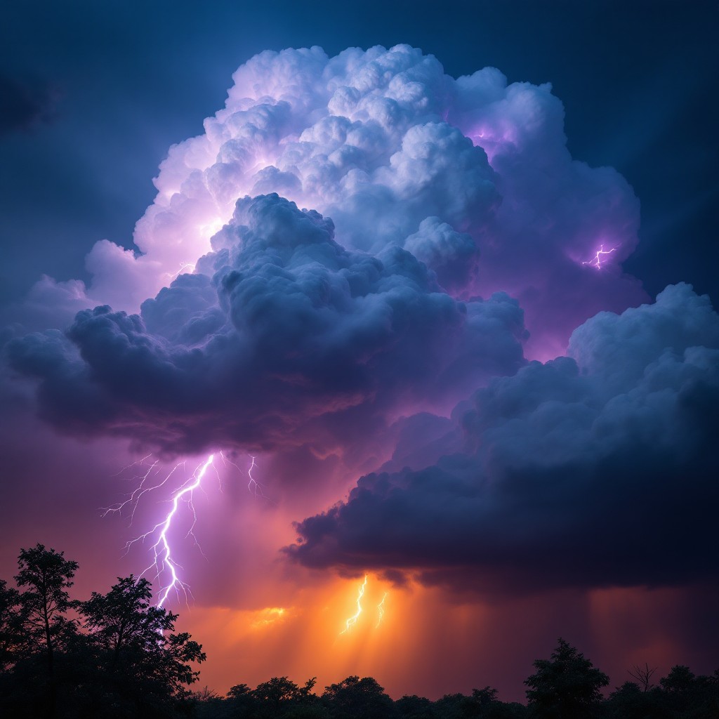 Free Purple Storm Lightning Photo - Storm, Lightning, Thunder ...
