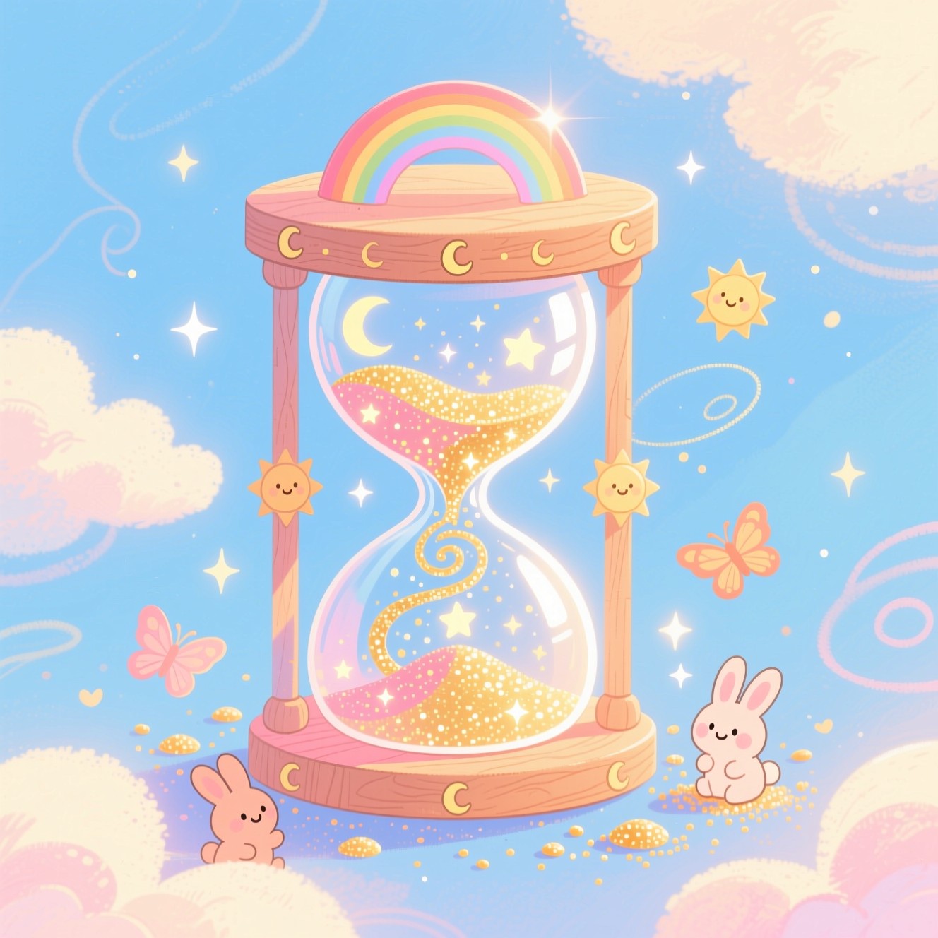 Magical Timer Free Magical Time Flows Image - Hourglass, Magical, Whimsical ...