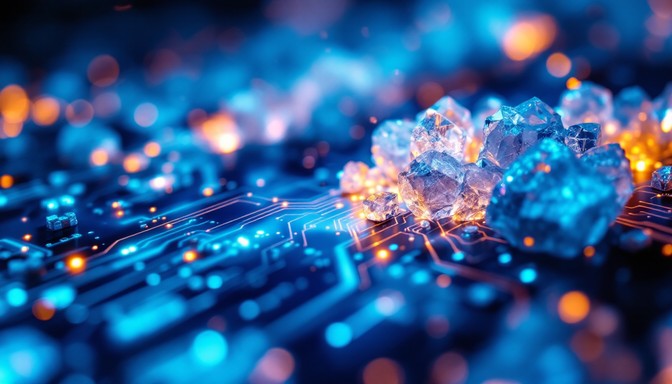 Free Glowing Circuit Crystal Image - Circuit, Crystal, Technology ...
