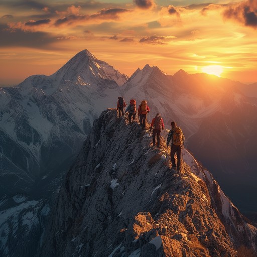 Summit Photo Free Mountain Expedition Sunset Image - Mountain, Sunset, Climbers ...