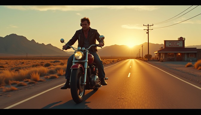Free Sunset Highway Rider Image - Motorcycle, Sunset, Highway ...