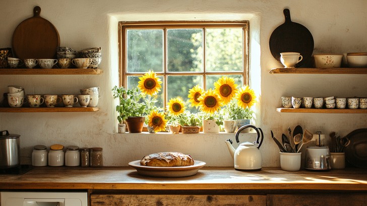 Free Rustic Kitchen Scene Image - Kitchen, Rustic, Sunlight | Download ...