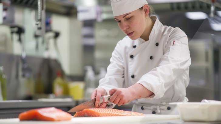 Free Slicing Fresh Salmon Image - Cooking, Salmon, Slicing | Download ...
