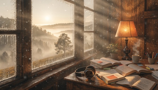Free Cozy Study Sanctuary Image - Study, Desk, Books | Download at ...