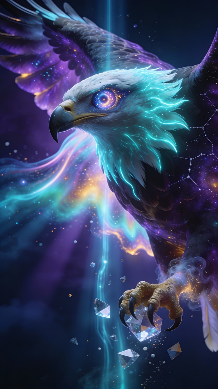 Free Cosmic Eagle Rising Image - Eagle, Cosmic, Fantasy | Download at ...