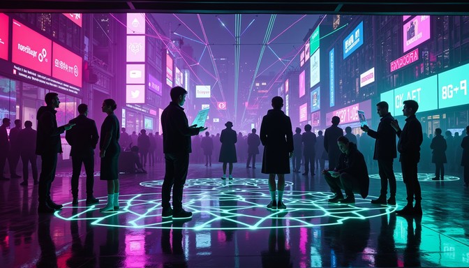 Free Neon Social Network Image - Cyberpunk, Futuristic, Neon | Download ...