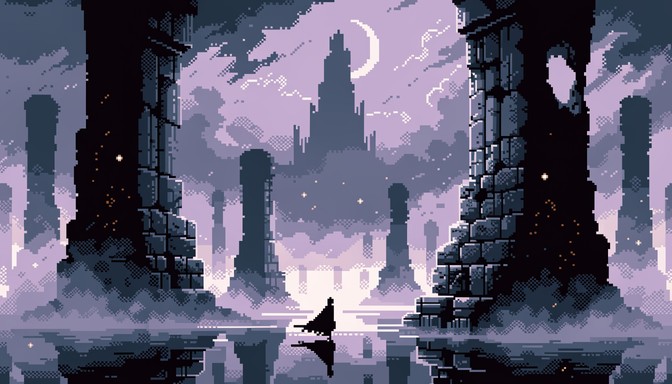 Free Pixel Art Mystery Image - Pixel, Retro, Fog | Download at StockCake