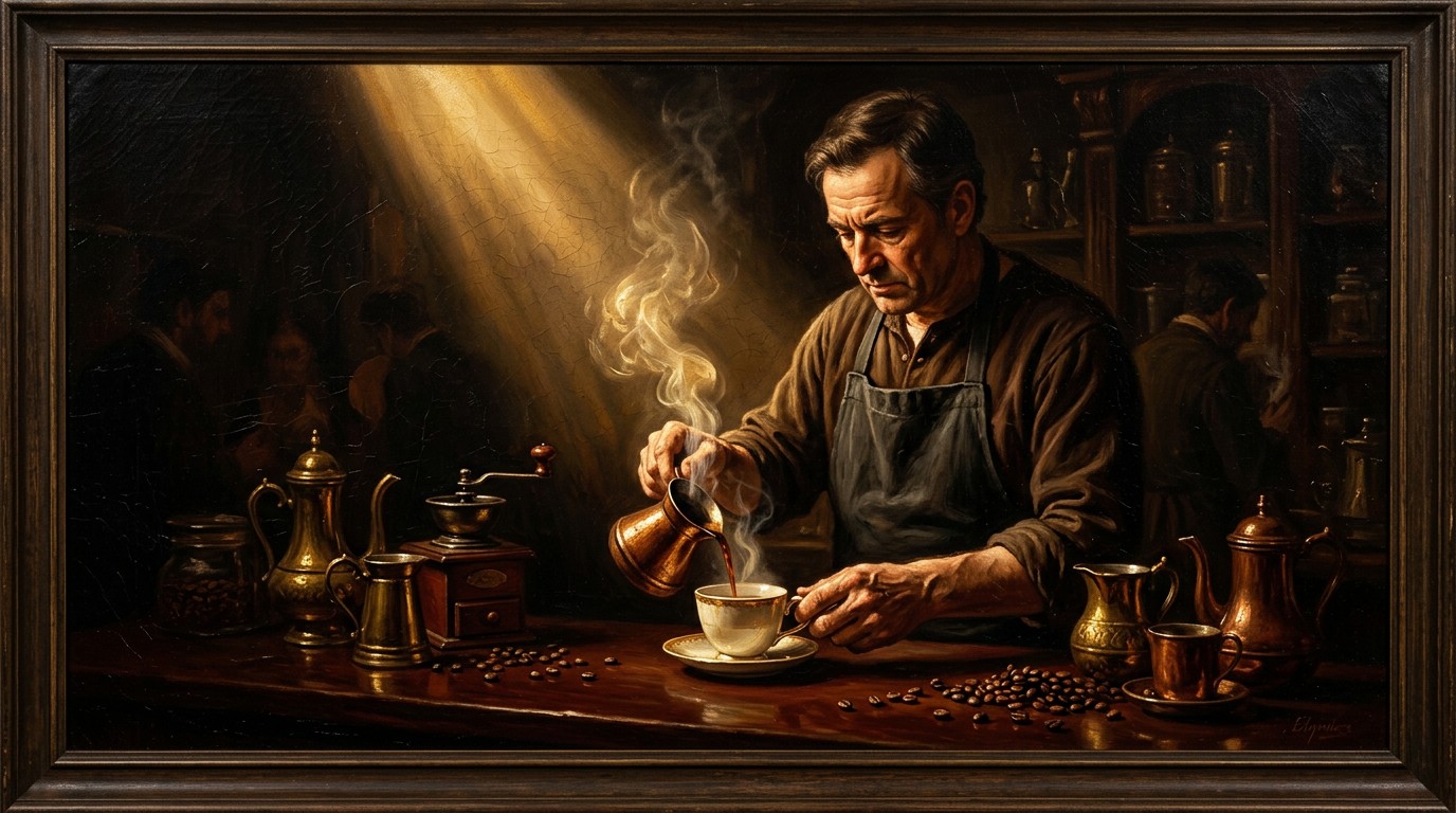 Free Sacred Coffee Ritual Image - Baroque, Chiaroscuro, Painting ...
