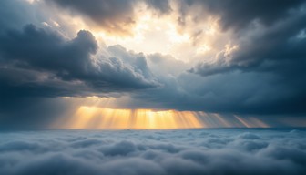Free Heavenly Light Break Image - Sunbeams, Clouds, Storm | Download at ...