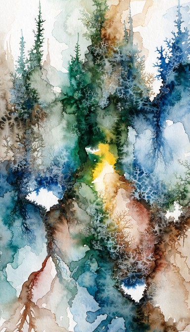 Free Fragile Ecosystem Flow Image - Watercolor, Abstract, Nature ...