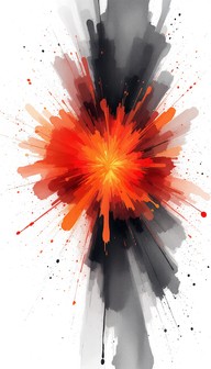 Free Explosive Anger Burst Image - Watercolor, Abstract, Minimal ...