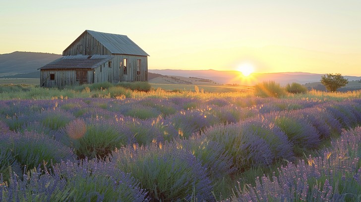 Free Lavender Field Sunset Image - Sunset, Lavender, Field | Download ...