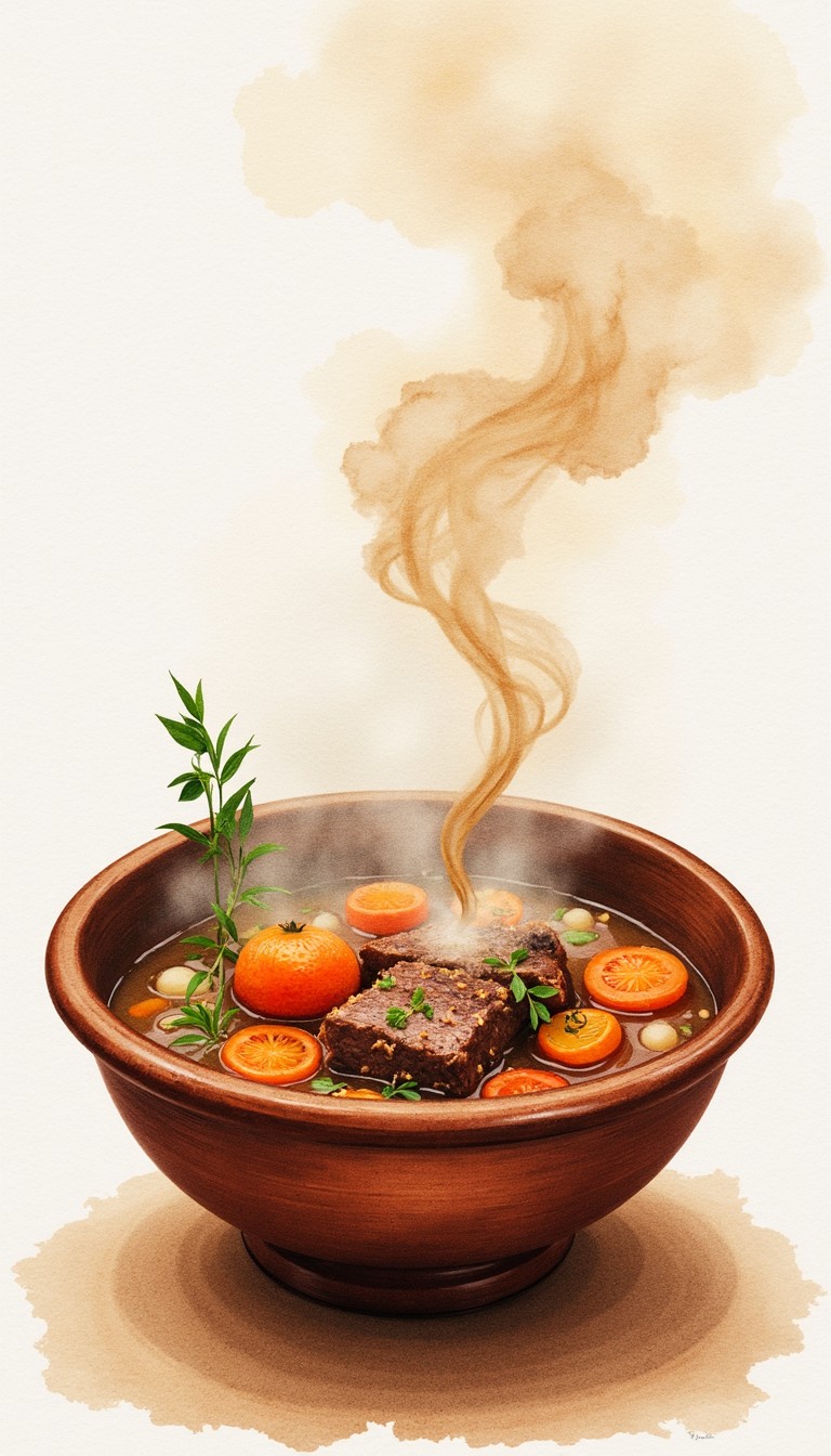 Stew Coloring Free Steaming Rustic Stew Image - Watercolor, Stew, Beef | Download at ...