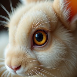 Eye103 Rabbit Free Amber Rabbit Eye Image - Rabbit, Eye, Macro | Download at StockCake