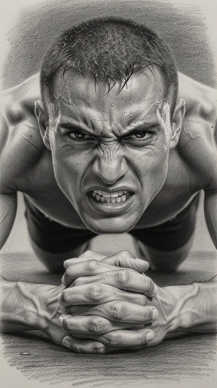 Strength Draw Free Strength Through Struggle Image - Athlete, Determination, Graphite ...