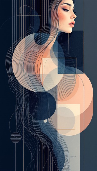 Free Geometric Portrait Dreams Image - Portrait, Geometric, Abstract ...
