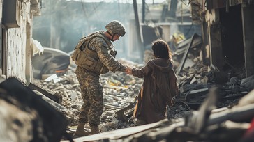 Soldier Rescuing Child Free Soldier comforting child Image - Soldier, Child, Comfort ...