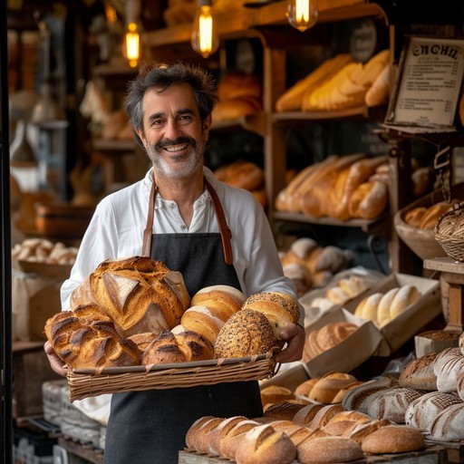 Free Baker with Bread Image - Baker, Bread, Bakery | Download at StockCake