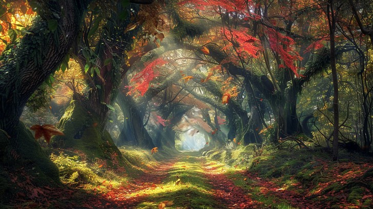 Free Enchanted Forest Path Image - Forest, Stars, Path | Download at ...