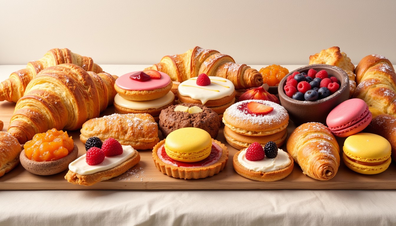 Free Decadent pastry assortment Image - Pastries, Croissants, Macarons ...